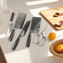 Damascus Messer-Set 7-teilig | 67 Lagen Hoch-Kohlenstoffstahl mit Massivholz-Block